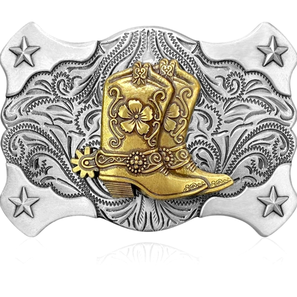 New cowboy boots belt buckle